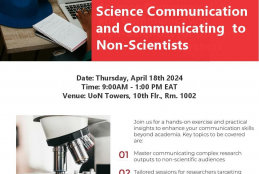 TRAINING ON SCIENCE COMMUNICATION - poster